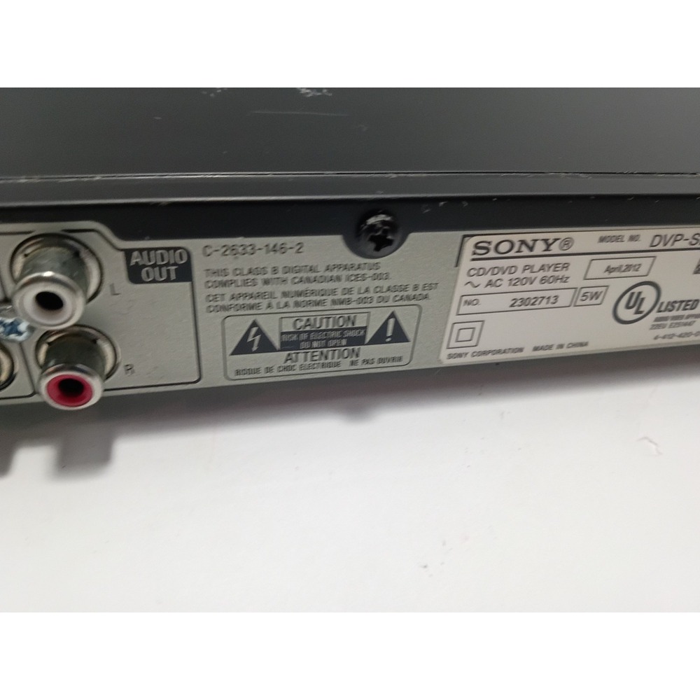 Sony CD/DVD Player DVP-SR210P - Works w remote - Picture 8 of 11
